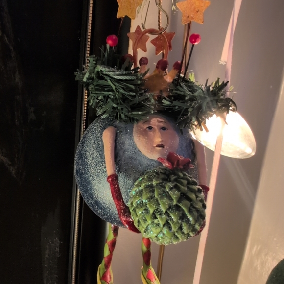 Rare Patience Brewster Mackenzie Childs Krinkles Joyful Ornament Christmas - Picture 3 of 5